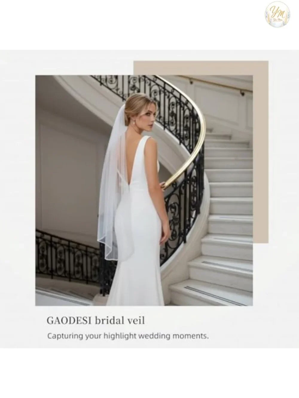 Bridal Veil with Comb Pearls Crystals Beaded Edge Tulle Fingertip Length